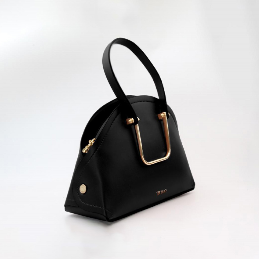 Women Hand Bag With Metal Handle [930035] 